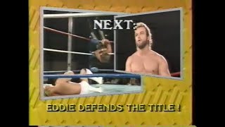 TV Title   Eddie Gilbert vs Jeff Raitz   Power Pro July 25th, 1987