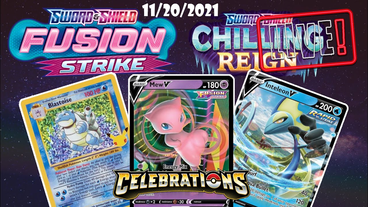 Pokemon FUSIONS STRIKE Chilling Reign and more LIVE BREAK! !cards