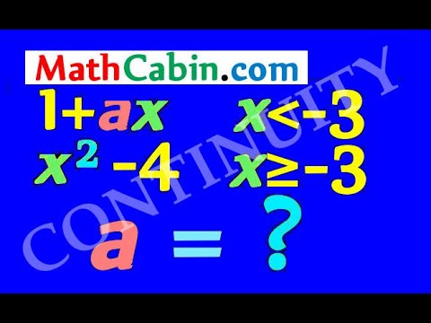 🚧 CONTINUITY of a Piecewise Function problem ! ! ! ! !