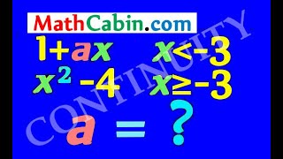 🚧 CONTINUITY of a Piecewise Function problem ! ! ! ! !