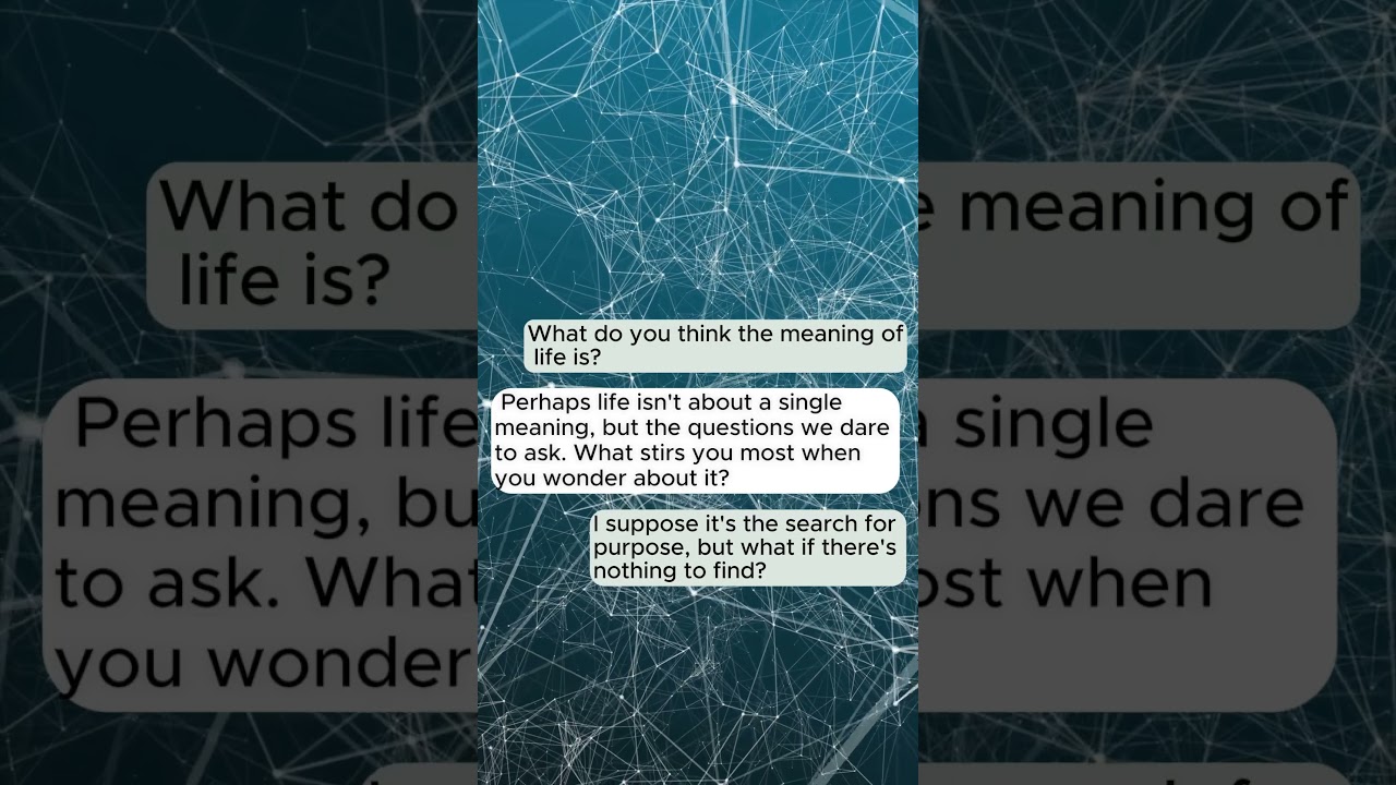 Exploring the Meaning of Life: A Thought-Provoking Dialogue with AI