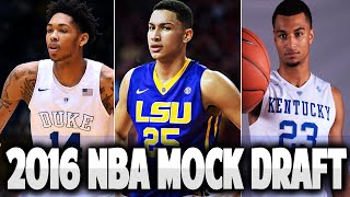 2016 NBA MOCK DRAFT