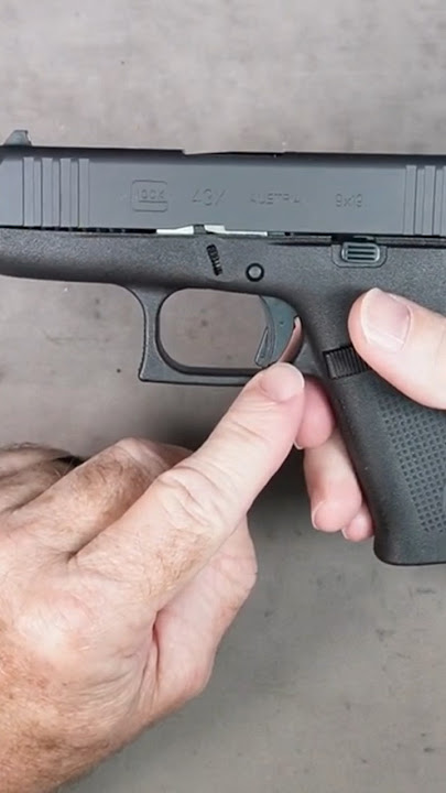 Glock 43X Disassembly (Field Strip). Removing the Glock Slide #glock43x #gun
