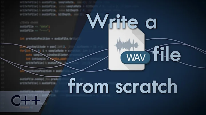 Write a WAV file from scratch - C++ Audio Programming