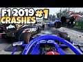 F1 2019 CRASHES #1