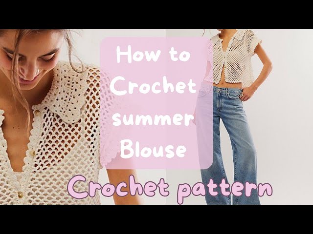 Recreating Lily Crochet Top at Free People Summer blouse white