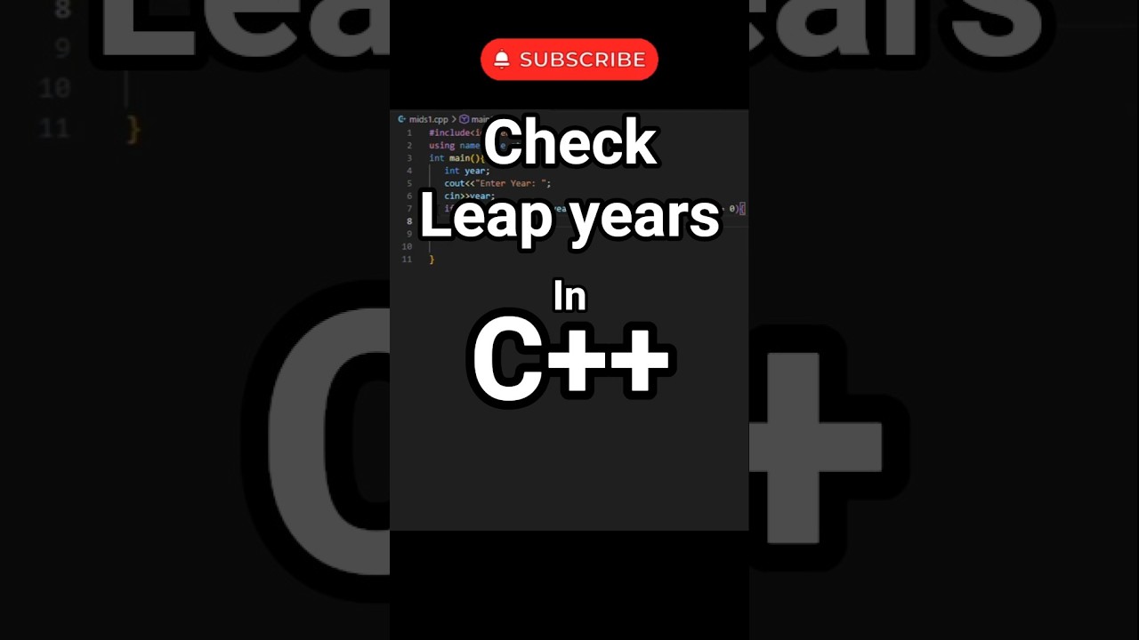 How to Check Leap Year in C++?