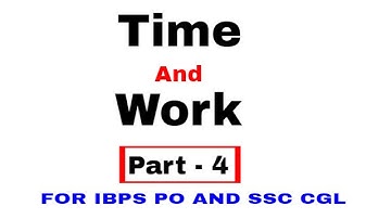 Time And Work Problems Shortcuts and Tricks [In Hindi] Part - 4