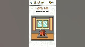 Brain challenge level 308 Remove the pot, Solution Walkthrough