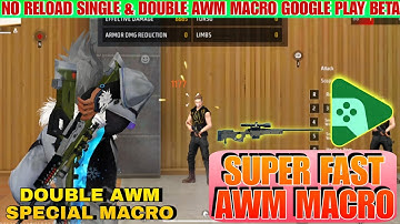 Google Play Games On Pc emulator Free Fire Double AWM No Reload Macro | Ff Pc version Macro #gplay