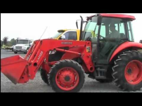 Kubota M6040 LA1153 Loader CAB HEAT AIR ULTRA GRAND - YouTube