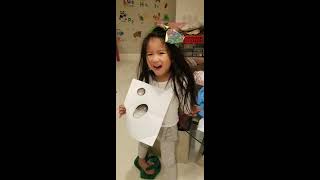 4 year old trying to draw water drops