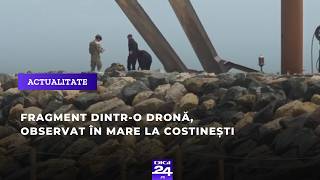 Fragment dintr-o drona observat in mare la Costinesti Autoritatile au evacuat zona