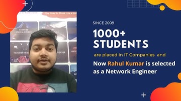 Rahul Kumar is Selected as a Network Engineer | IPST | Placement