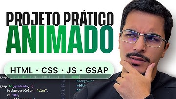 Aprenda HTML, CSS, JS e GSAP com esse projeto ANIMADO