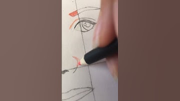 Drawing Ginny Weasley with colored pencil part 1#harrypotter