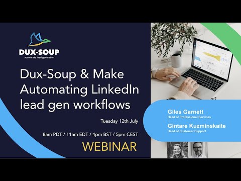 Dux Soup & Make : Automating LinkedIn lead gen workflows