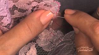 How to Make a Lace Applique by Using an Overcast Stitch