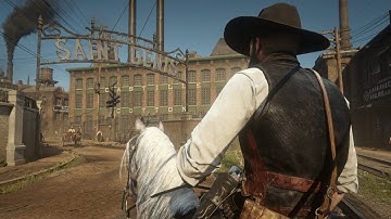 Immersive ride through Saint Denis | Red Dead Redemption 2 Ambience | RDR2 | ASMR
