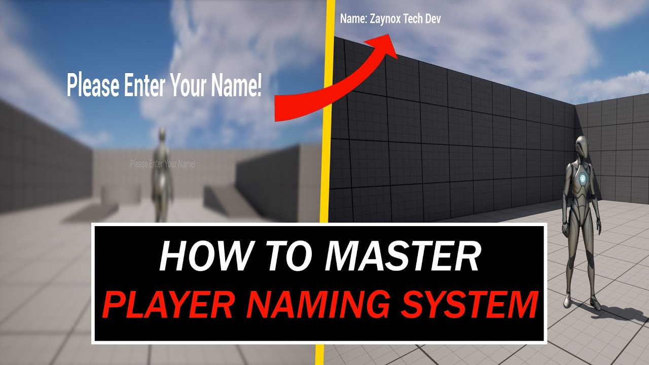 [FR] Maîtrise du Blueprint : Créer un PLAYER NAMING SYSTEM sur UNREAL ...