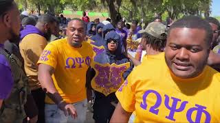 Spring 2022 Initiates of the Upsilon Psi Chapter of Omega Psi Phi Fraternity, Inc.