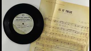 Unknown Artist(?) - Is It True (What They Say About You) – (Unreleased Acetate demo; INCOMPLETE)