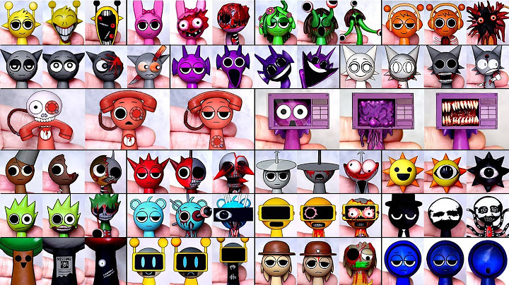 Making SPRUNKI All Phase 1-4 OC Sculptures Timelapse Compilation