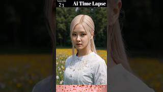 AI time-lapse inspired by the Appearance of BLACKPINK's Rose, with a creative touch #shorts