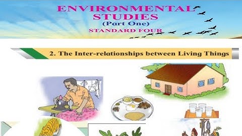 Environmental Studies Part-1 STD 4 Lesson no. 2 The Inter- relationships between living things.