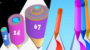 Color pencil run gameplay on android and iOS |walkthrough smoothly