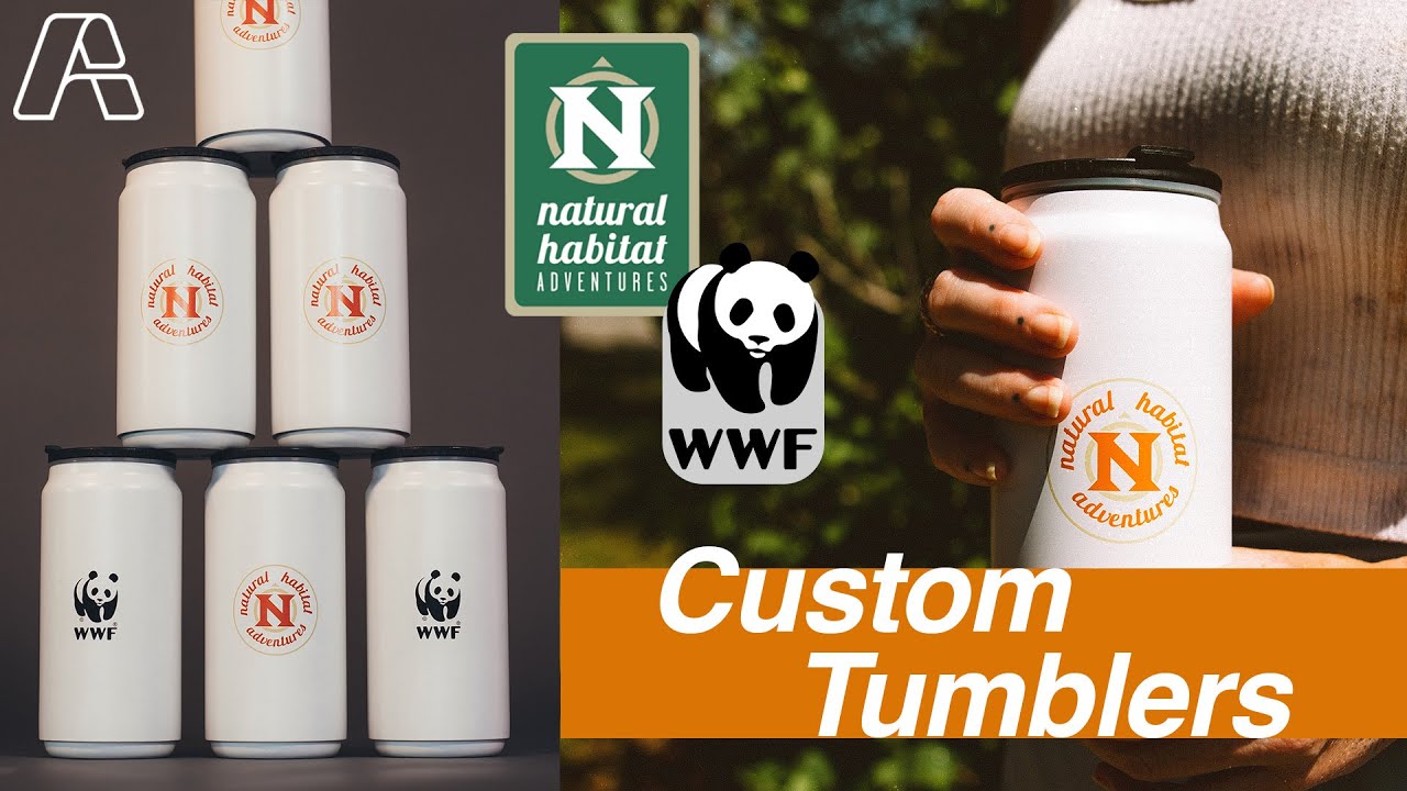 Custom Logo Cups: Natural Habitat Adventures x WWF Personalized Tumblers | Drinkware