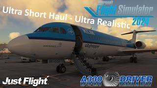 KLM Fokker 100 /w superb VATSIM ATC | Amsterdam - Brussels | Real Airline Pilot