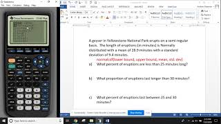 Calculator Tutorial: normalCDF