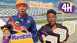 Blippi and Meekah's Speed Racing Surprise! | 4 HOURS OF MEEKAH! | Educational Videos for Kids
