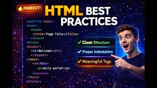 🎬 9. HTML Best Practices Explained (Clean Code, Indentation, Semantic Tags)