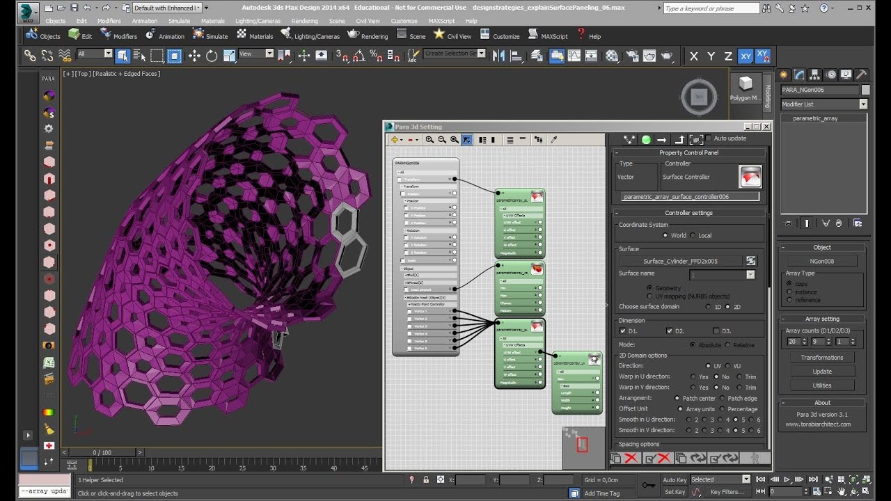 Surface paneling 01: surface controller, basic knowledge with 2 ...