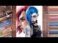 Drawing Arcane: VI &amp; Jinx | drawholic