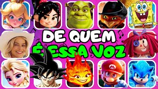 ADIVINHE O PERSONAGEM PELA VOZ 🔊 - VOCÊ CONSEGUE ADIVINHAR DE QUEM É A VOZ? | SÓ 3% ACERTAM - QUIZ