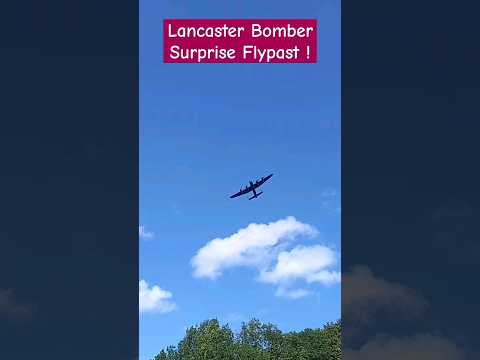 Lancaster Bomber - Fabulous Surprise Flypast