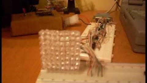 Homebrew 8x8 LED Matrix Display - First Tests