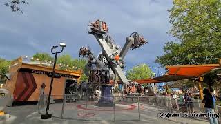 Gear Spin 4k off-ride Pov :Carowinds Aeronautica Landing