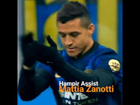 hampir jadi assist Mattia Zanotti | inter vs Cagliari 4-0 #shorts #inter #zanotti