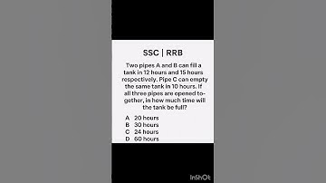 pipes and cistern | ssc |rrb |psc