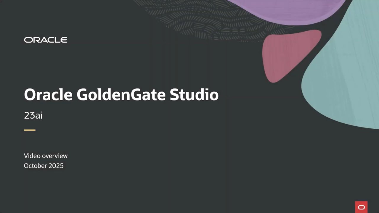 Discover the all new Oracle GoldenGate Studio 23ai - YouTube