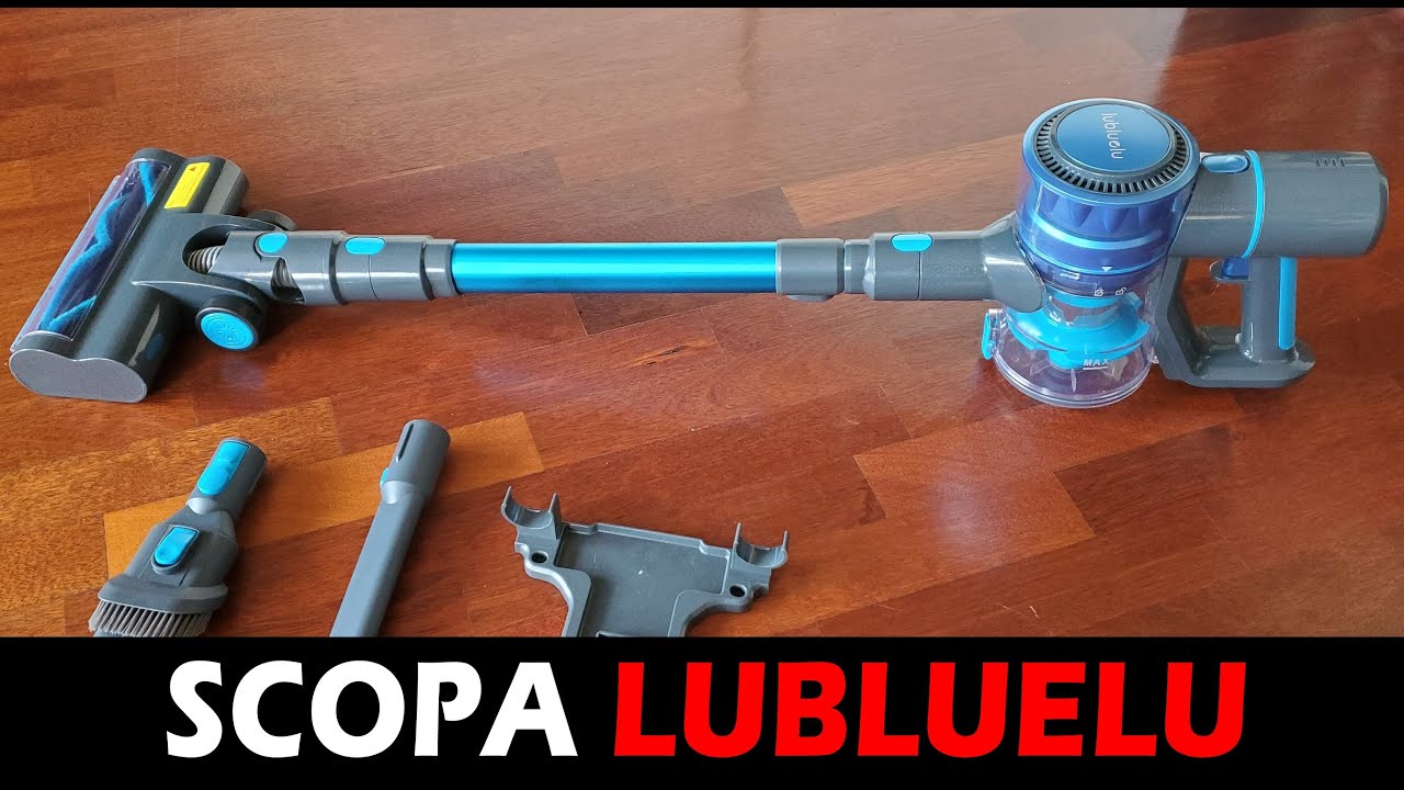 RECENSIONE: Scopa elettrica della Lubluelu, un aspirapolvere portatile senza  Fili 