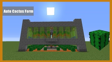 MineCraft Auto Cactus Farm Tutorial 1.8.9 (works in tested 1.9 snapshots)