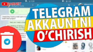 Telegram akkauntni o'chirish (delete accaunt - удалить аккаунт)