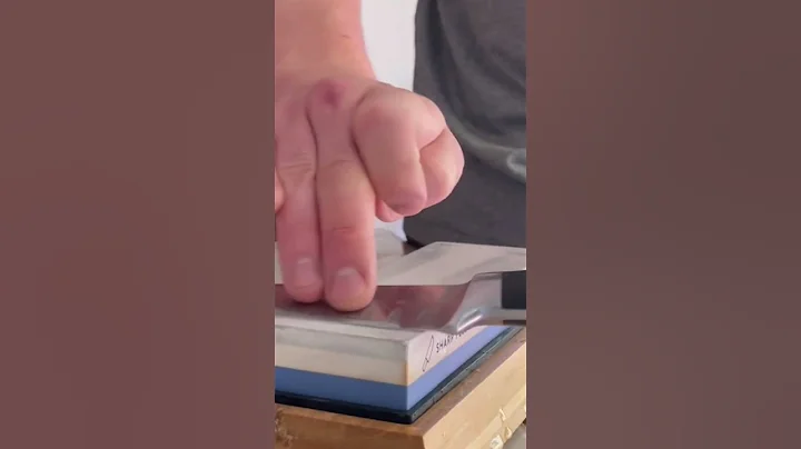 Sharpening a Knife with a Stone #youtubeshorts #shorts