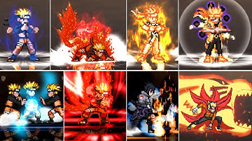 🔰 Naruto JUS All Transform - All Ultimate Jutsu : Baryon, Jinchukriki, Senjutsu, Kyuubi, Sage Kyuubi