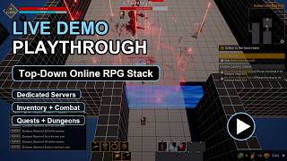 Top-Down Online RPG Live Demo Playthrough | Self-Hosted UE5 RPG Stack Top-Down Online RPG Live Demo Playthrough | Self-Hosted UE5 RPG Stack